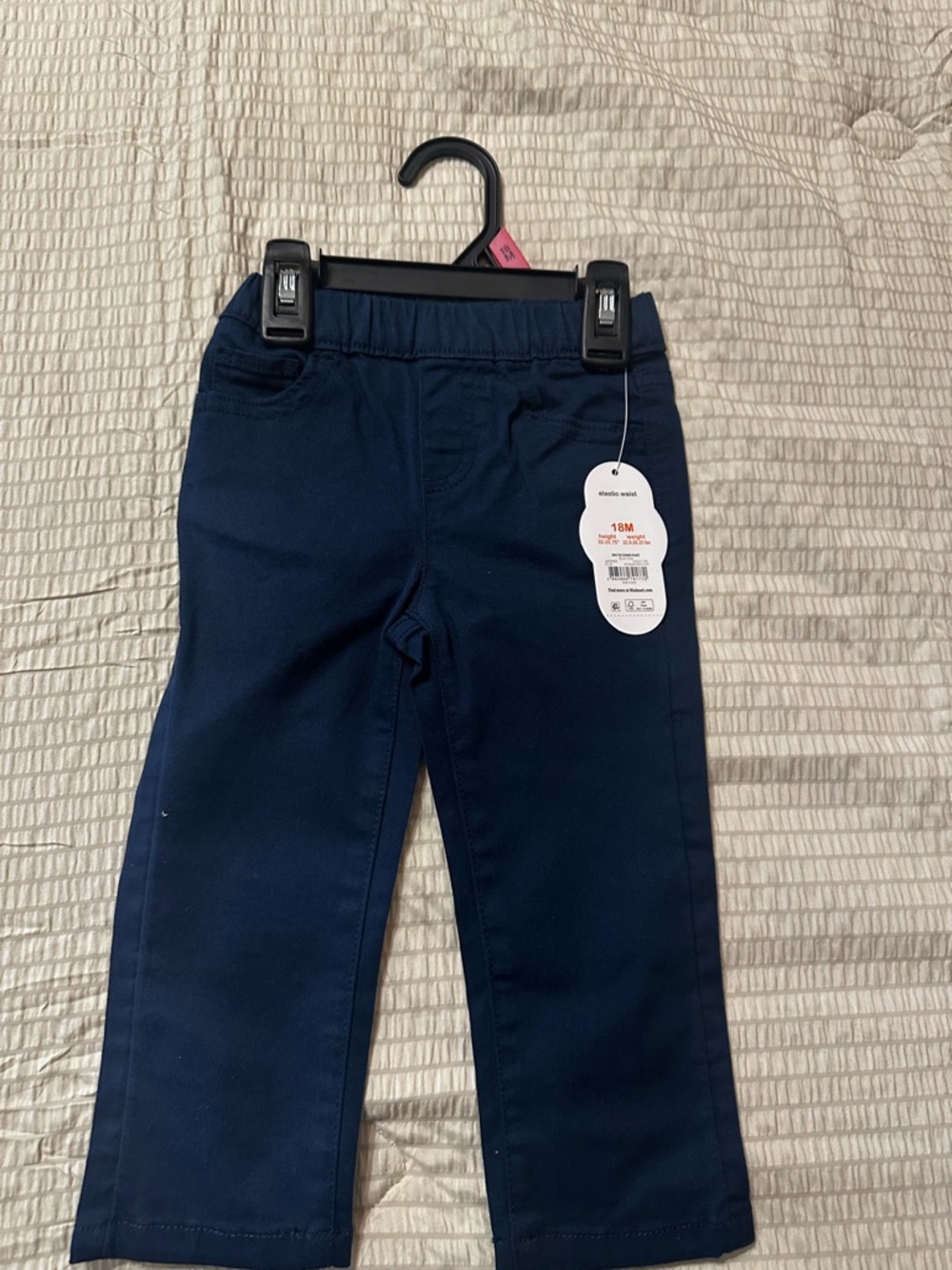 Toddler Navy Knit Pull-On Pants - Unbranded